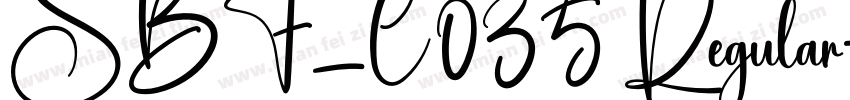 SBF_C035 Regular字体转换